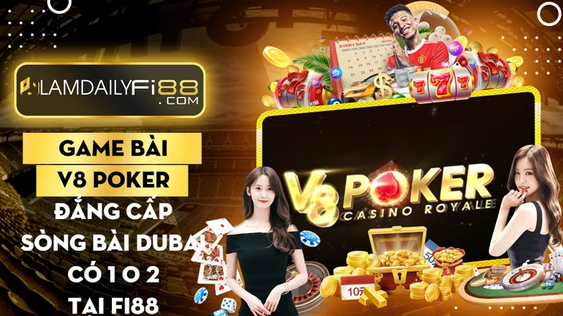 Game bài V8 Poker: Đẳng cấp sòng bài Dubai có 1 0 2 tại Fi88